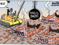 And so it continues <img src="http://www.drewlitton.com/wp-content/uploads/2009/03/drew030909new-585x395.gif" alt="drew030909new" title="drew030909new" width="250" class="alignleft size-large wp-image-204" />
Personally, I would have been all for the Broncos making a bid for T.O. I'm not sure that Brandon Marshall will ever grow up. Might as well trade immaturity for immaturity.