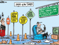 Signs of the Times <img src="http://www.drewlitton.com/wp-content/uploads/2009/05/nugetssigns.gif" alt="nugetssigns" title="nugetssigns" width="250" class="alignleft size-full wp-image-716" />
Don't know if your living room or den looks like this, but , hey, it's a place to start. Tomorrow night most of Denver will be glued to their sets. Lakers fans, not so much. They have a way of kind of looking down on the Nuggets. Who can blame them. The Nuggets have been at the bottom of the barrel for so long most people forgot they were still in it.
Lets here some predictions Nuggets fans?
