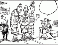 Nuggets Fans Caption Contest! <img src="http://www.drewlitton.com/wp-content/uploads/2009/05/yodakarl1-250x166.gif" alt="yodakarl1" title="yodakarl1" width="250" height="166" class="alignleft size-thumbnail wp-image-706" />
<strong>TGIF Nuggets tickets go on sale!</strong>
This might be my favorite drawing for our caption contest so far. I hope you have a blast with this weeks captions. <strong>Remember the rules</strong>: Keep it clean and be original.
<strong>The Prizes are:</strong> The winner gets the original with <strong>YOUR</strong> caption in it, a t-shirt and a sketch of one of the three Nuggets in this cartoon.
2 Runners-up get a free t-shirt and a sketch with the same choices. Good Luck! And How 'bout them Nuggets!