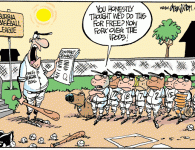 <img src="http://www.drewlitton.com/wp-content/uploads/2009/06/ipodsforall1.gif" alt="ipodsforall1" title="ipodsforall1" width="250" class="alignleft size-full wp-image-783" />
<strong>It all starts early</strong>
We live in the age of the trophy child.  They are kids who are brought up to believe that everything they do is good and worthy of praise and special treatment. Kids follow by example. This cartoon was just a fun way to point out the messiness that comes with coddling.