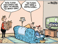 Broncos Season Ahead <img src="http://www.drewlitton.com/wp-content/uploads/2009/08/madden2010.gif" alt="madden2010" title="madden2010" width="250" class="alignleft size-full wp-image-1334" />
<strong>Decisions, Decisions</strong>
This cartoon hits pretty close to home for me about now. Except I haven't upgraded to the PS3 to play the newest version of Madden. And I really wished I would have held on to that DirecTV NFL package. At least I could entertain myself with a few Saints and Steelers games. Based on the first 3 preseason games...it's going to be a long season. Do you feel the same way? Let me know.
