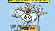 <img src="http://www.drewlitton.com/wp-content/uploads/2009/10/johsjoyride-585x392.gif" alt="johsjoyride" title="johsjoyride" width="250"  class="alignleft size-large wp-image-1600" />

<strong>Oh Joy Joy</strong>
I was trying to imagine <strong>Josh McDaniel's</strong> on his weekend off and, well, this is what I came up with. He's definitely having the ride of his life, which is making it fun for all of us.

