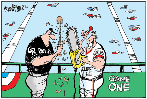 sports illustrated phillies pitchers. Phillies pitcher Cliff Lee