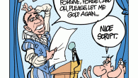 <a href="http://www.drewlitton.com/?attachment_id=2269" rel="attachment wp-att-2269"><img src="http://www.drewlitton.com/wp-content/uploads/2010/02/finishedfixedTiger-ActIII.gif" alt="finishedfixedTiger ActIII" title="finishedfixedTiger ActIII" width="600" height="615" class="alignnone size-full wp-image-2269" /></a>

This is my Tiger Woods cartoon Part 2. Yesterdays poll was pretty telling. My favorite summation of the whole thing comes from Drew Crew member Sherrie Escue. She said "His apology was about as sincere as his wedding vows." Sherrie, I couldn't have said it any better.