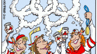 Olympics: Girls Just Wanna Have Fun! <a href="http://www.drewlitton.com/?attachment_id=2325" rel="attachment wp-att-2325"><img src="http://www.drewlitton.com/wp-content/uploads/2010/02/girlsjustwannahavefun.gif" alt="girlsjustwannahavefun" title="girlsjustwannahavefun" width="600" height="615" class="alignnone size-full wp-image-2325" /></a>
I think this one is my favorite cartoon of the Olympics. I thought it fit the spirit of the Women's Canadian Hockey team.
I'm still fiddling with the site this weekend so if you see different incarnations you'll know what's going on. I'm going to finish it up so that Monday Morning the site is done and other than evaluating your response and seeing if Mingle is a good fit it will be the new look for the foreseeable future. Sound good?