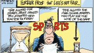 When you know life is unfair <a href="http://www.drewlitton.com/?attachment_id=2188" rel="attachment wp-att-2188"><img src="http://www.drewlitton.com/wp-content/uploads/2010/02/litt100210-copy.gif" alt="litt100210 copy" title="litt100210 copy" width="600" height="400" class="alignnone size-full wp-image-2188" /></a>
<strong>High School sports</strong>
Maybe it's just me, or the market I live in (Denver) but it pains me to see so little importance and air time given to high school sports. I wish, sometimes, the coverage was the other way around.
<strong>Comments and critiques</strong>
I realize I have foisted a tremendous amount of new stuff here on the site all at once. But it's been almost a year since the loss of the Rocky Mountain News and almost that long for this blog. I felt like it needed some refreshing here. Feel free to let me know what you like and don't like about the changes here. I want to make this place a blast for you to come to!