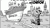 Leave Josh In London! Vote now! <img class="alignnone size-full wp-image-3385" title="26b" src="http://www.drewlitton.com/wp-content/uploads/2010/10/26b.gif" alt="" width="600" height="400" />
Given yesterdays outcry in the land of Broncomania I thought it'd be fun to open the polls and give you a chance to cast your ballot on an issue far more important than any in next Tuesdays election. Not really, but It's good for a laugh anyway. And by all means share the cartoon. Broncos fans could use a little pick me up these days.
<script src="http://static.polldaddy.com/p/3986209.js" type="text/javascript"></script>
<noscript>
<a href="http://answers.polldaddy.com/poll/3986209/">Vote now to Leave Josh in London</a>
<span style="font:9px;">(<a href="http://www.polldaddy.com">polls</a>)</span>
</noscript>