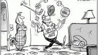 <img class="alignnone size-full wp-image-3360" title="balance" src="http://www.drewlitton.com/wp-content/uploads/2010/10/balance.gif" alt="" width="600" height="400" />

Life is indeed a balancing act. I'm just glad that is this time of non-stop campaign ads assaulting us each night on TV, there's something out there to bring us some relief. Although I must admit, I haven't caught the bug this year for the baseball playoffs, and I'm rarely up for that much of the NBA. But you get the idea. Football. Hockey, and lately, for me, even soccer. It's all so much better than a campaign ad. I think if I have to see one more "my opponent is a lying weasel" commercial I think my head will explode. Because, after all, aren't they all lying weasels?