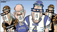 Where’s the Off button? <img class="alignnone size-full wp-image-3402" title="offbutton" src="http://www.drewlitton.com/wp-content/uploads/2010/10/offbutton.gif" alt="" width="600" height="338" />
Absolutely loved this article by ESPN columnist <strong>Johnette Howard</strong>. See it here<a href="http://sports.espn.go.com/espn/commentary/news/story?id=5736976">http://sports.espn.go.com/espn/commentary/news/story?id=5736976</a>
I was given the great pleasure of illustrating it and I love the column and cartoon so much I thought it was perfect for a Friday get-away toon. Hope you have the greatest Halloween weekend of all-time. Stay safe. <strong>And be sure to come back Monday for a most hilarious ESPN animation on the Texans-Colts match-up.</strong> This is our best one yet!