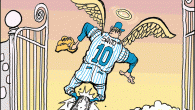 Chicago Cubs Legend Ron Santo <img src="http://www.drewlitton.com/wp-content/uploads/2010/12/ronsantofinalcolor.gif" alt="" title="ronsantofinalcolor" width="600" height="674" class="alignnone size-full wp-image-3511" />
My Ron Santo tribute cartoon from this weekends Chicago Tribune.