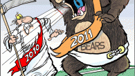 Bears Roar in the New Year <img src="http://www.drewlitton.com/wp-content/uploads/2011/01/roaringnewyearcolor.gif" alt="" title="roaringnewyearcolor" width="600" height="674" class="alignnone size-full wp-image-3698" />
Looks like 201o went out like a lamb and in like a Bear. Da Bears are back in town. It all sets up a classic matchup between Halas and Lombardi, Cheeseheads vs Bratwurst, Chicago vs Green Bay. And I can hardly wait.
I changed the site a bit this weekend. feel free to let me what you like and what you don't. I like doing this at least once a year. It's a bit like cleaning out the Garage. It's good for the soul.