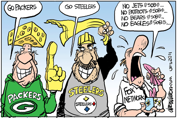 with the Packers-Steelers