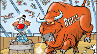 Bulls: Barrel of Fun <img src="http://www.drewlitton.com/wp-content/uploads/2011/04/barreloffuninkedcolor.gif" alt="" title="barreloffuninkedcolor" width="600" height="690" class="alignnone size-full wp-image-4172" />
My latest cartoon from the Chicago Tribune.
A Big Congrats goes out to Mike Keefe, editorial cartoonist for the Denver Post who won the Pulitzer prize yesterday for his work in 2010. Mike was always a guy I looked up to and he influenced my work in my early years. I never got to know him as much as I would have liked. But I can tell you there is no one in editorial cartooning who deserves the honor more than Mike Keefe. You can see some of his cartoons on <a href="http://www.cagle.com/news/PulitzerKeefe/main.asp">Cagle.com</a