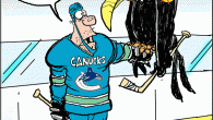 <img src="http://www.drewlitton.com/wp-content/uploads/2011/04/canuckyuckcolorfixed.gif" alt="" title="canuckyuckcolorfixed" width="600" height="690" class="alignnone size-full wp-image-4191" />

The Blackhawks have charged back to send the series to a 7th game on Tuesday. This was my Saturday cartoon from the Trib.
<strong>
The Caption Contest returns. Be sure to enter by writing your caption for the cartoon below!
</strong><img src="http://www.drewlitton.com/wp-content/uploads/2011/04/110422captioncontestink-300x200.gif" alt="" title="110422captioncontestink" width="300" height="200" class="alignnone size-medium wp-image-4187" />