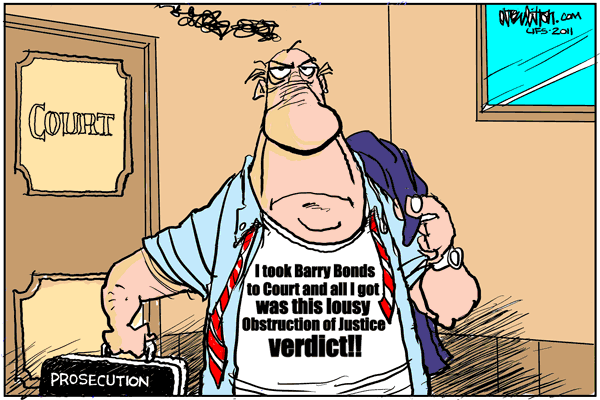 barry bonds verdict. in the Barry Bonds case,