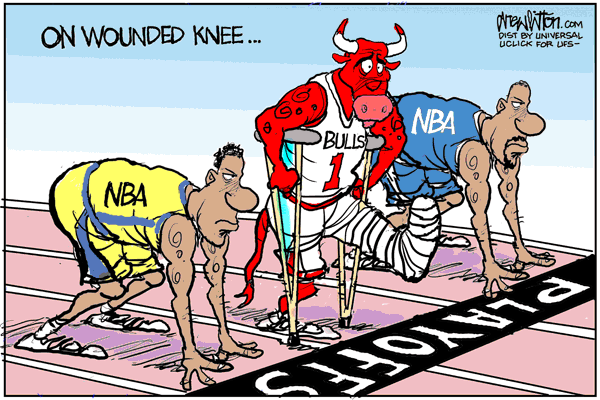 I’m not sure I’ve ever heard anything in sports quite as heartbreaking as the Derrick Rose injury that occurred late saturday afternoon in the Bulls first playoff game. I did...